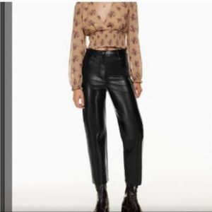 Melina Aritzia Cropped Vegan Pants